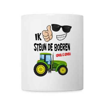 farmers protest with enough is enough for the farmers - Mug - white - Front