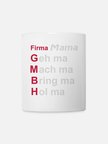 firma mama - Tasse - Weiß