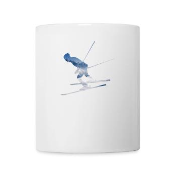 Ski Skier - Tasse - Weiß - Vorne