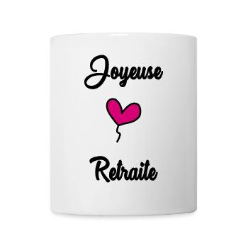 RETRAITE. BONNE RETRAITE. JOYEUSE RETRAITE - Mug blanc - blanc - Devant