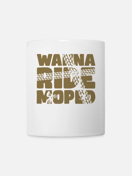 WANNA RIDE MOPED - Zweitakt Simme - Tasse - Weiß