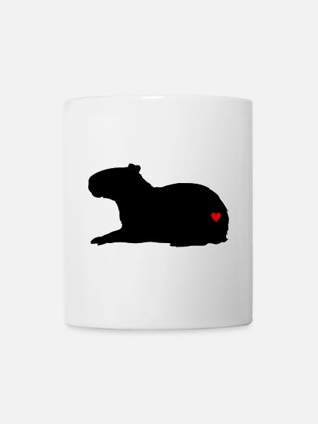 Love Capybara - Tasse - Weiß