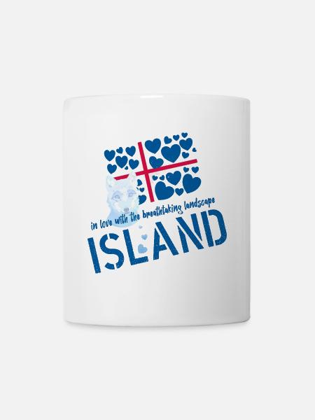 Island Polarfuchs Iceland - Tasse - Weiß