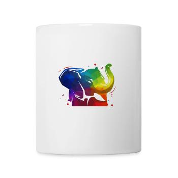 Majestätischer Elefant Wasserloch - Tasse - Weiß - Vorne