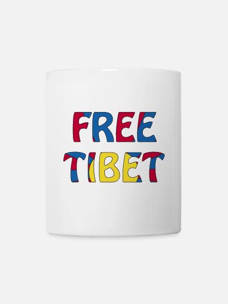 free tibet - Tasse - Weiß