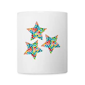 STERN. STERNE. STERN. STERNE. FEST. JAHRESTAG - Tasse - Weiß - Vorne