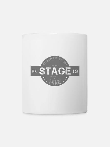 extrovertiert Mittelpunkt - Tasse - Weiß
