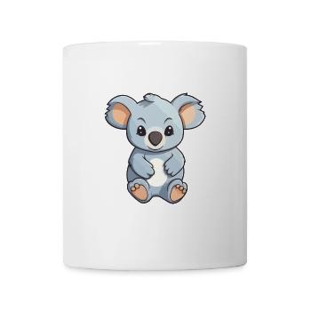 Koala Niedliche Karikatur Kawaii Aquarell Tier Haustier - Tasse - Weiß - Vorne