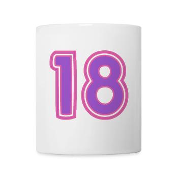 18. 18 YEARS OLD. 18th ANNIVERSARY. BIRTHDAY 18 YEARS. - Mug - white - Front