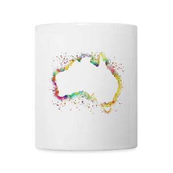 Australien Kontinent - Tasse - Weiß - Vorne