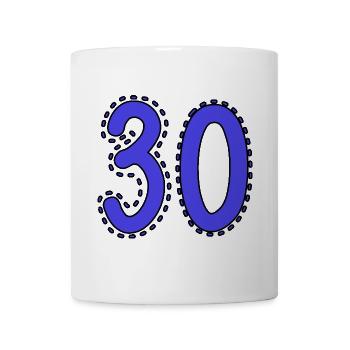 30. 30 YEARS. 30th ANNIVERSARY. 30 YEARS ANNIVERSARY. - Mug - white - Front