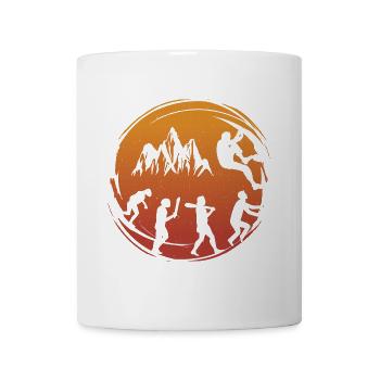 Klettern Kletterhalle Bergsteiger Boulder Bouldern - Tasse - Weiß - Vorne