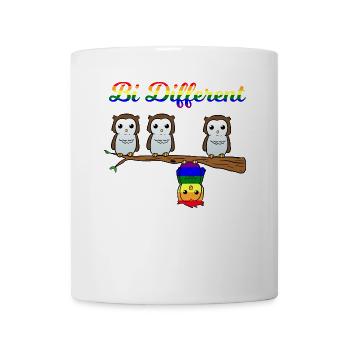 Bi Different Bisexual Pride Lustig Fun Bi Spruch - Tasse - Weiß - Vorne