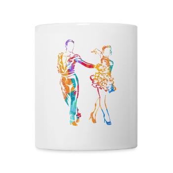 Leidenschaftlicher Cha Cha Tanzschritt - Tasse - Weiß - Vorne