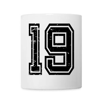 19 Corum schwarz used - Tasse - Weiß - Vorne