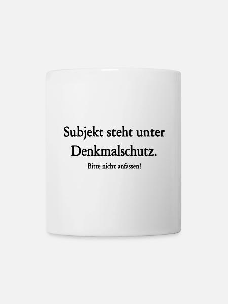 subjekt denkmalschutz - Tasse - Weiß