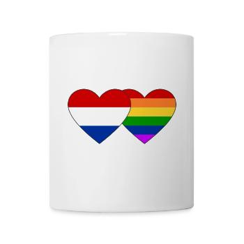 Holland Regenbogen Flagge - Tasse - Weiß - Vorne