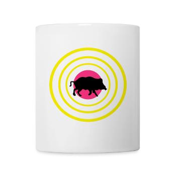 zielscheibe wildsau - Tasse - Weiß - Vorne