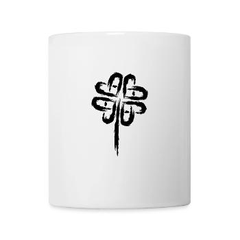 Kleeblatt Symbol Keltische Symbole - Tasse - Weiß - Vorne