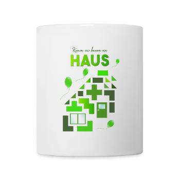 Bausteine Bauklötze bauen - Tasse - Weiß - Vorne