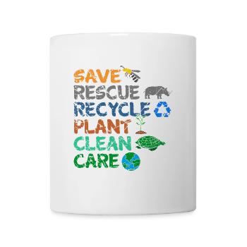 Umweltschützer Grüne Umweltschutz Spruch Öko - Tasse - Weiß - Vorne