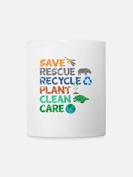 Umweltschützer Grüne Umweltschutz Spruch Öko - Tasse - Weiß