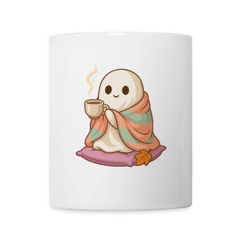 Süßes Cozy Geist Halloween Design - Tasse - Weiß - Vorne