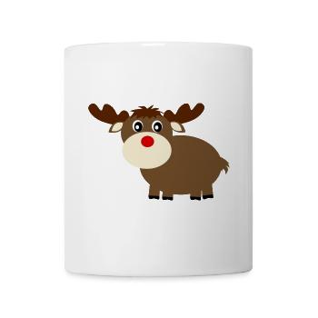 Rentier Elche cute Weihnachten lustige Geschenke - Tasse - Weiß - Vorne