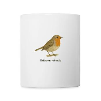 Rotkehlchen - Tasse - Weiß - Vorne