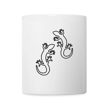 gecko zwei - Tasse - Weiß - Vorne