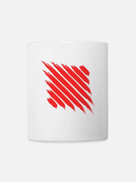 Abstrakt modern Kunst - Tasse - Weiß