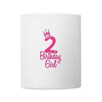 Zweiter Geburtstag Birthday Girl - Tasse - Weiß - Vorne