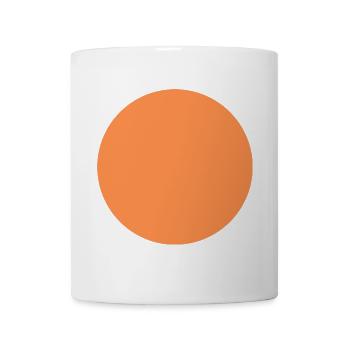 orange circle orangener Kreis - Tasse - Weiß - Vorne