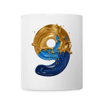 NR. 9 NUMMER 9 COOL 9. GEBURTSTAG - Tasse - Weiß - Vorne
