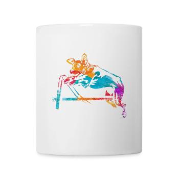Schneidiger Agility Hundesportler - Tasse - Weiß - Vorne