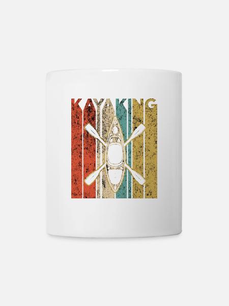 Kayaking Kayak Vintage Kajak Kayakfahren - Tasse - Weiß