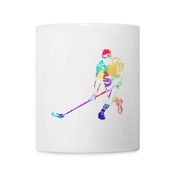 Reflexstarker Floorball Torwart - Tasse - Weiß - Vorne