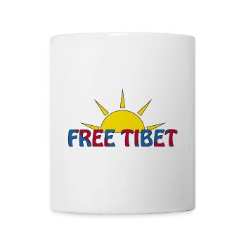 free tibet - Tasse - Weiß - Vorne