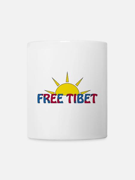 free tibet - Tasse - Weiß