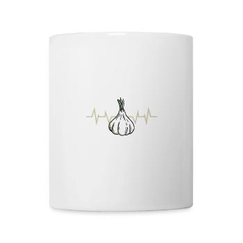 Knoblauch Pflanze - Tasse - Weiß - Vorne