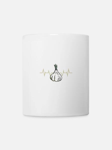 Knoblauch Pflanze - Tasse - Weiß