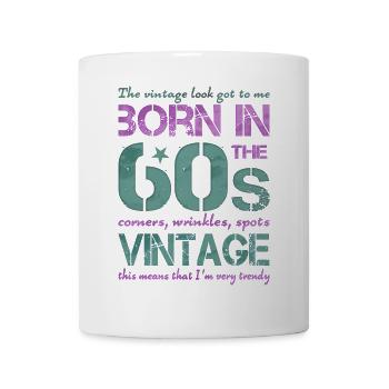 60er Sechziger 60s - Tasse - Weiß - Vorne