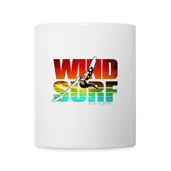 Windsurfen fürs Leben - Tasse - Weiß - Vorne