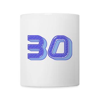 30. 30 YEARS. 30th ANNIVERSARY. 30 YEARS ANNIVERSARY. - Mug - white - Front