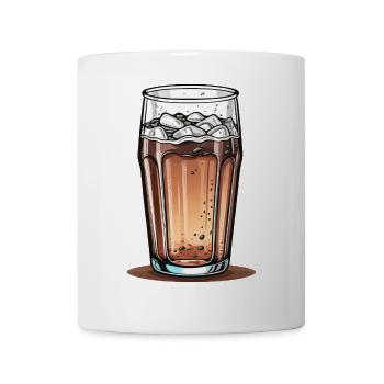 Cola-Glas - Tasse - Weiß - Vorne