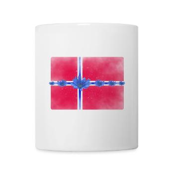 Norwegen Fahne Blumen Sankthans feiern - Tasse - Weiß - Vorne
