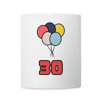 30. 30 JAHRE. 30-JÄHRIGES JUBILÄUM. GEBURTSTAG 30 JAHRE. - Tasse - Weiß - Vorne