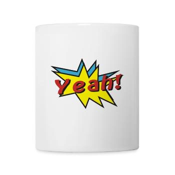 yeah comic - Tasse - Weiß - Vorne