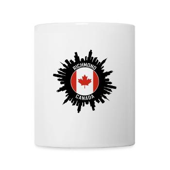 Richmond Skyline Kanada Flagge Reise-Souvenir - Tasse - Weiß - Vorne