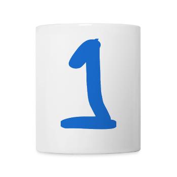 1. 1 JAHR. 1. JAHRESTAG. 1 JAHR GEBURTSTAG - Tasse - Weiß - Vorne
